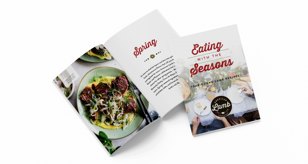 lamb recipe book design by courtney hilow integrated marketing campaign design